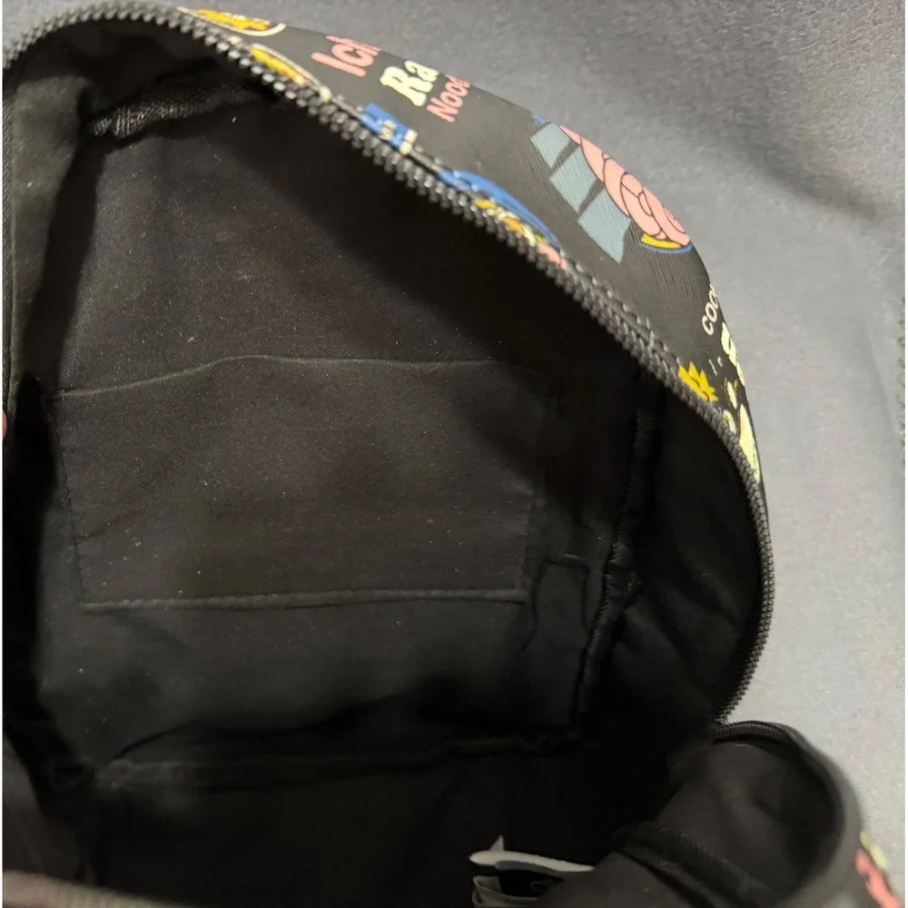 Naruto Shippuden Ichiraku Ramen Mini Backpack Bioworld Anime Faux Leather Black